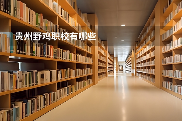 贵州野鸡职校有哪些