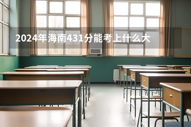 2024年海南431分能考上什么大学？