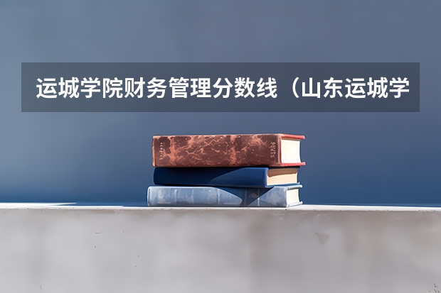 运城学院财务管理分数线（山东运城学院分数线）