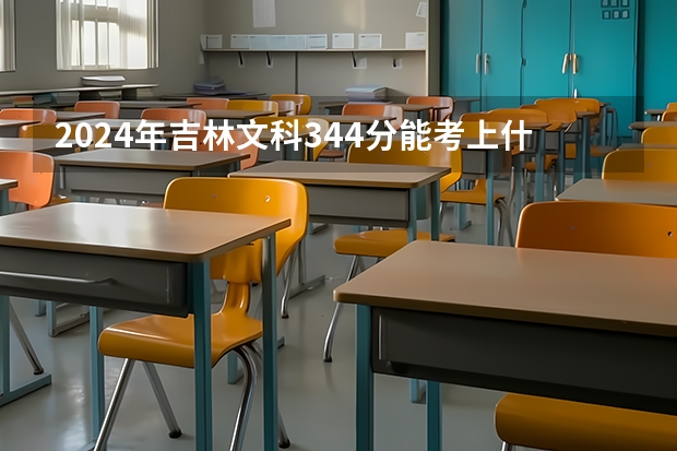 2024年吉林文科344分能考上什么大学？