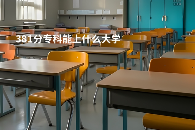 381分专科能上什么大学