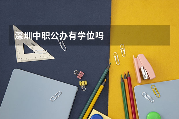 深圳中职公办有学位吗